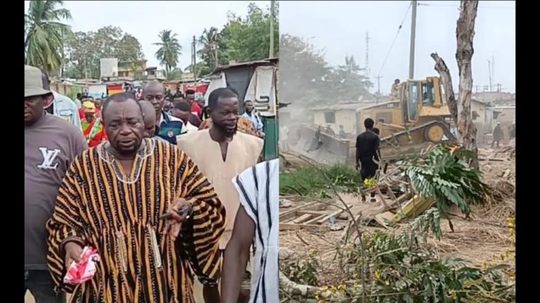 Buduburam demolition: Gomoa Chief reveals how decomposed bodies were found [Watch]
