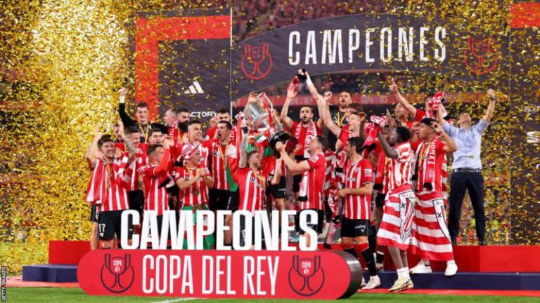 Inaki Williams’ Athletic Bilbao beat Real Mallorca on penalties to win Copa del Rey