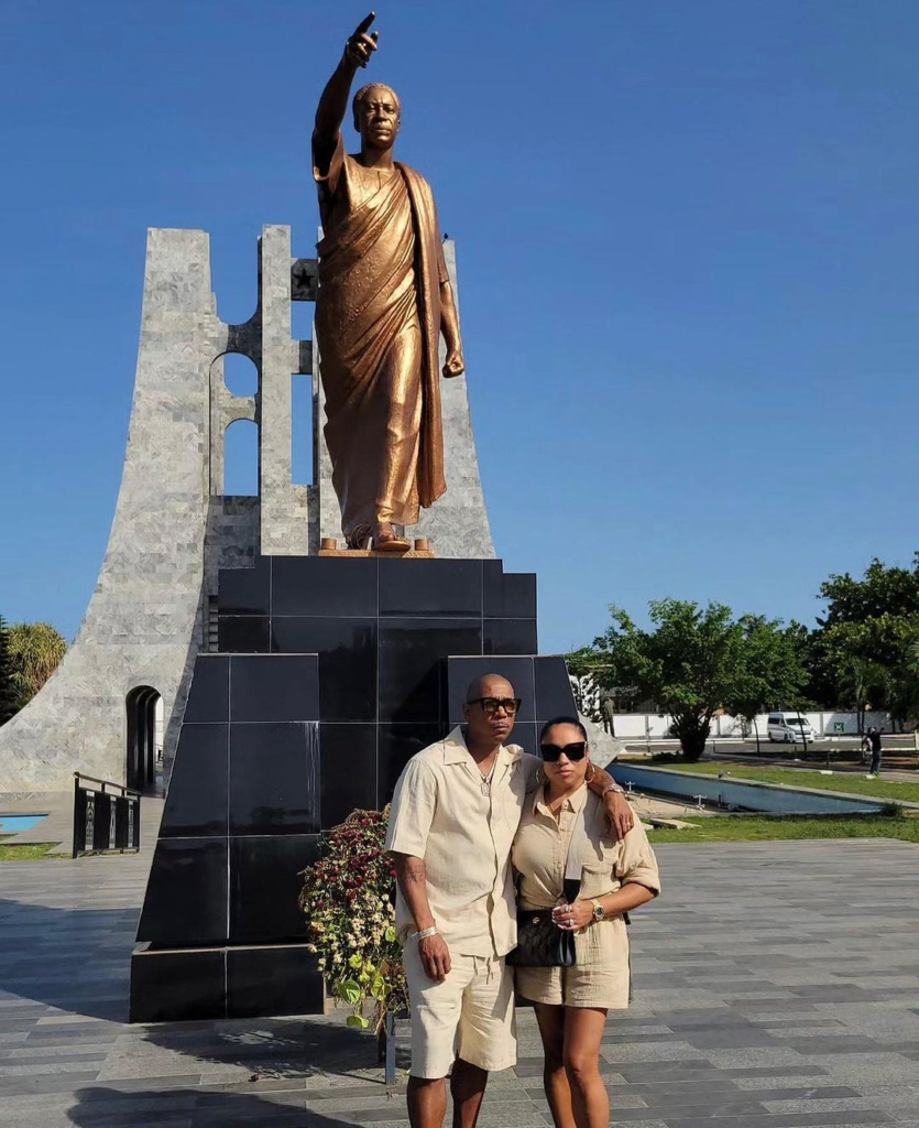 Ja Rule and wife begin Ghana tour with visit to Kwame Nkrumah Mausoleum