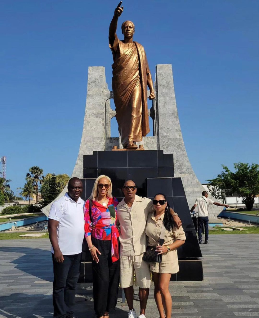 Ja Rule and wife begin Ghana tour with visit to Kwame Nkrumah Mausoleum