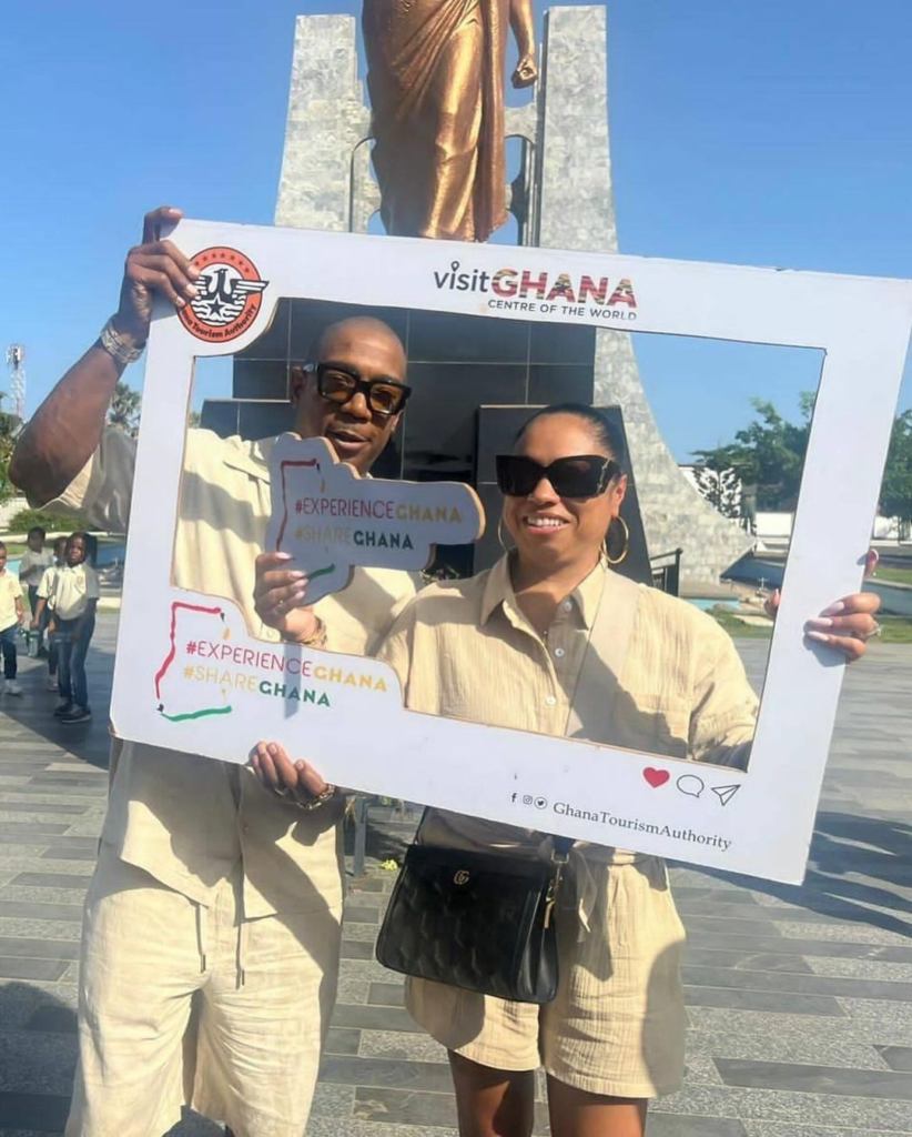 Ja Rule and wife begin Ghana tour with visit to Kwame Nkrumah Mausoleum