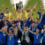 Italy are the holders of the Henri Delaunay Trophy after they beat England on penalties at Euro 2024
