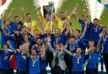 Italy are the holders of the Henri Delaunay Trophy after they beat England on penalties at Euro 2024