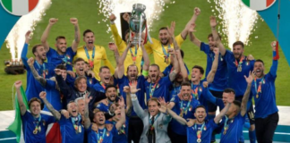 Italy are the holders of the Henri Delaunay Trophy after they beat England on penalties at Euro 2024