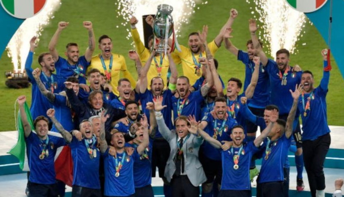 Italy are the holders of the Henri Delaunay Trophy after they beat England on penalties at Euro 2024