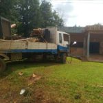 KIA Rhino Carrying Galamsey Equipment Crashes into Sehwi Juaboso Magistrate Court