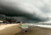 Photo taken by Adomonline.com's Dennis Kofi Adu; rainstorm, severe weather in Ghana, rain in Ghana, cloudy, rain clouds,