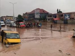 Parts of Accra flooded as heavy rains sweeps across country