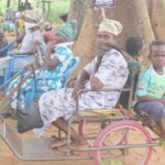 A physically-challenged woman