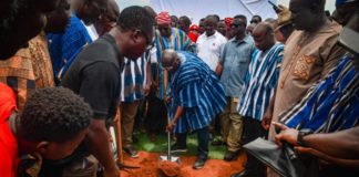 Dr. Bawumia Cuts Sod For Construction Of Gambaga Sports Complex