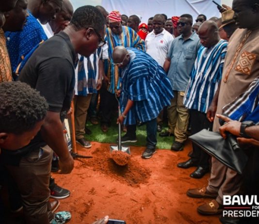 Dr. Bawumia Cuts Sod For Construction Of Gambaga Sports Complex