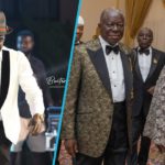 Amekye Dede, Otumfuo Nana Osei Tutu II and Lady Julia Osei Tutu in photos from left to right. Image Credit: @amakyedede and @manhyiapalace