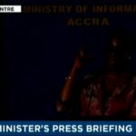 Dumsor interrupts Ursula Owusu-Ekuful mid-speech during press conference
