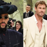 Bad Bunny, Chris Hemsworth and Elsa Pataky JAMIE MCCARTHY/GETTY IMAGES;