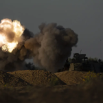 An Israeli mobile artillery unit fires a shell from southern Israel towards the Gaza Strip, in a position near the Israel-Gaza border, Tuesday, May 7, 2024. (AP Photo/Leo Correa)ASSOCIATED PRESS