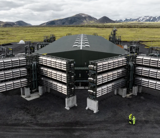 Climeworks' Mammoth plant in Hellisheiði, Iceland, started operating on May 8. Oli Haukur Myrdal/Climeworks