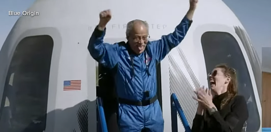 Ed Dwight had to wait more than 60 years to fulfil his ambition to go to space. | credit: Blue Origin
