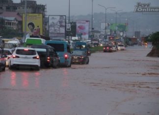 Kasoa-Weija road flooding