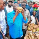Dr Bawumia drinking coconut water