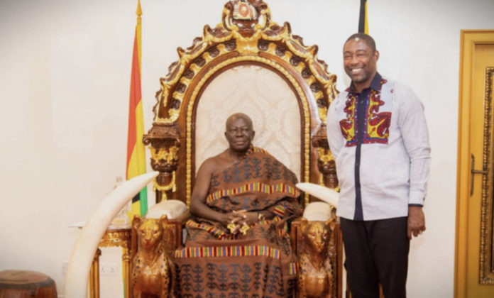 Otumfuo Asantehene and Health Minister Okoe Boye