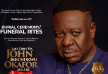 Mr Ibu: Details of the funeral ceremony for the late Nigerian comedian announced