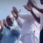 Mahama participating in the Jama session