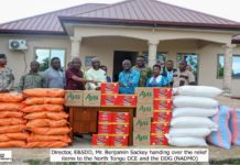 VRA continues to provide relief items to persons affected by Akosombo Dam spillage
