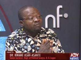 Political Scientist and Senior lecturer at the University of Ghana, Dr Kwame Asah-Asante