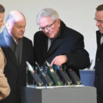 REUTERS/Fabian Bimmer Armin Papperger (C) is now seen as the best protected figure in Germany's economy