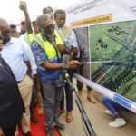 Akufo-Addo inspects progress on Flower-Pot flyover and Ofankor-Nsawam road projects