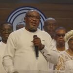 Samuel Ofosu-Ampofo at his thanksgiving service at PIWC Sakumono on August 25, 2024