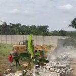 REGSEC demolishes unauthorised structures in Dodowa forest