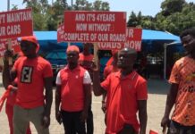 Chiefs, people of Adamorobe picket at Roads Ministry over poor roads