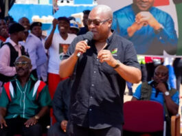 The flagbearer of the National Democratic Congress (NDC), John Dramani Mahama