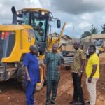 Agyareago road in the Asante Akyem Central under construction by DRIP