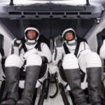 Four astronauts leave Earth for first privately-funded spacewalk