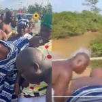 Moment libation was poured, ram sacrificed to allow Asantehene to cross River Pra