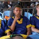 REUTERS (L-R) Benjamin Zalman-Polun, Marcel Malanga and Tyler Thompson are the three US citizens sentenced to death for the coup attempt