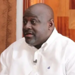 Dr. Mark Assibey-Yeboah speaking in an interview with Channel One TV journalist Umru Sanda Amadu. Source: Channel One TV