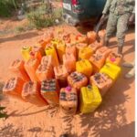 Immigration Officers intercept jerrycans of fuel being smuggled to Togo