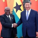 Chinese President Xi Jinping meets with Ghanaian President Nana Addo Dankwa Akufo-Addo, who is in Beijing for the 2024 Summit of the Forum on China-Africa Cooperation (FOCAC), at the Great Hall of the People in Beijing, capital of China, Sept. 5, 2024. (Xinhua/Yao Dawei)
