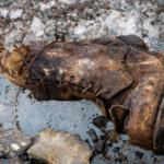 The boot is the first possible proof of Irvine’s death since his disappearance during a 1924 expedition. Jimmy Chin/National Geographic/PA Media