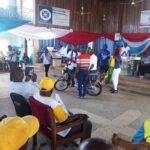 Gideon Boako donates motorbike to Tano North Local Council of churches