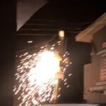 Overloaded power pole sparks fire in Accra Newtown