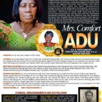 Celebration of life: Mrs Comfort Adu aka Aunty Comfort