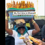 Spice hawks street food, 'plantain chips' in Ghana