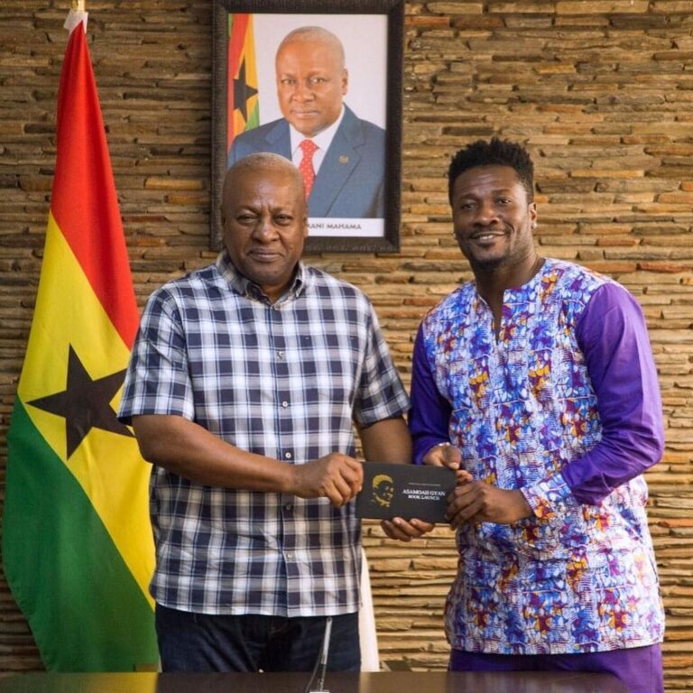 Asamoah Gyan rallies support for President-elect, John Mahama [Video]