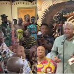 Scenes from the Manhyia Palace during John Dramani Mahama's courtesy call