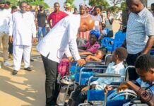 Ablakwa donates 100 wheelchairs to constituents with disabilities Ablakwa donates 100 wheelchairs to constituents with disabilities
