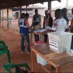 Voting delayed at Suma Ahenkuro Presbyterian B polling centre due to BV machine issues